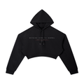 ANOMALIES-NOTHING HERE IS NORMAL CROPPED HOODIE